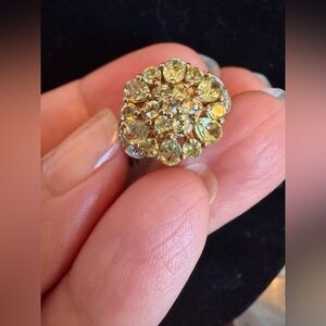 NWT chuck clemency sts sterling silver chrysoberyl ring size 6